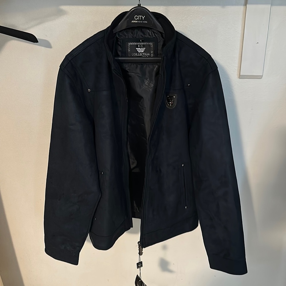 Black suede jacket